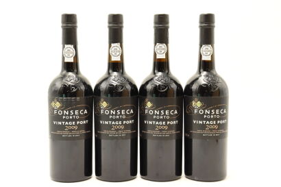 (4) 2009 Fonseca Vintage Port, Portugal [JR17.5] [WE95] [WS95]