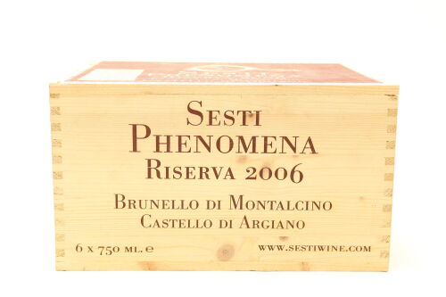 (6) 2006 Castello di Argiano Sesti Phenomena, Brunello di Montalcino Riserva DOCG [JR17.5] (OWC)