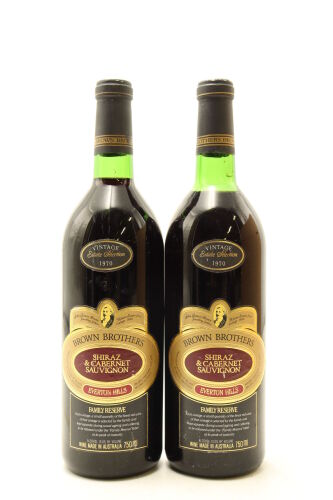 (2) 1970 Brown Brothers 'Everton Hills' Shiraz Cabernet Sauvignon, Victoria (US)