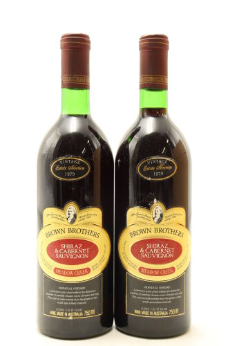 (2) 1979 Brown Brothers Meadow Creek Shiraz - Cabernet Sauvignon, Victoria