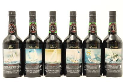 (1) Thomas Hardy America's Cup Boxed set of six bottles Port in one lot (OWC)