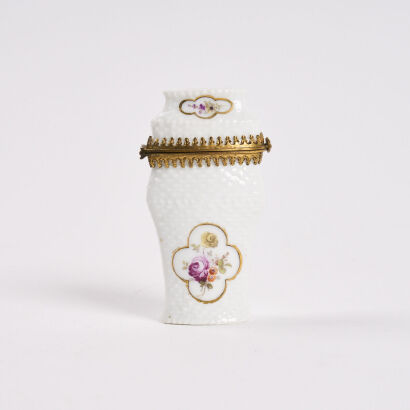 A Victorian Porcelain Match Holder