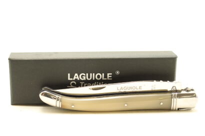 (1) Laguiole ‘Tradition’ Pocket Knife (12cm blade) - Blonde Cow Horn