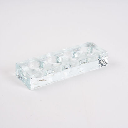 A Heavy Crystal Candleholder