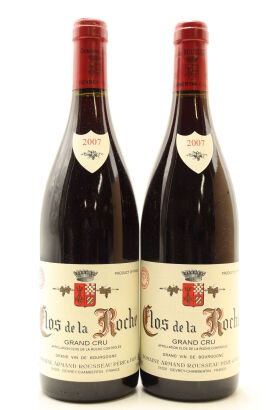 (2) 2007 Domaine Armand Rousseau Pere et Fils Clos de la Roche Grand Cru, Cote de Nuits [JR17]