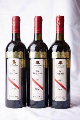 (3) 2001 d'Arenberg The Dead Arm Shiraz, McLaren Vale