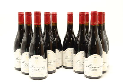 (12) 2012 Domaine Charles Audoin Marsannay Clos de Jeu, Cote de Nuits