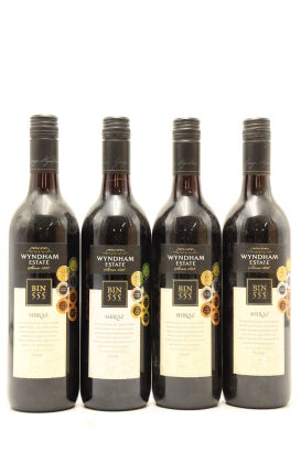 (4) 2008 George Wyndham Bin 555 Shiraz, South Eastern Australia