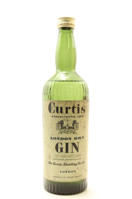 (1) Curtis London Dry Gin, Issued 1st Jan. 1952, 43%, 26 2/3 Ounces (MS)