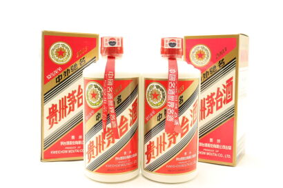 (2) 2003 Kweichow Five Star Moutai, 53% ABV, 500ml