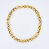 18ct Yellow Gold, Heavy Curb Necklet with Flattened Top - 2