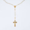 18ct Yellow Gold, Pearl and Gold Rosary Set with Crucifix