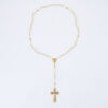 18ct Yellow Gold, Pearl and Gold Rosary Set with Crucifix - 2