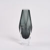 A Large Murano Faceted Vase With Star Monogram