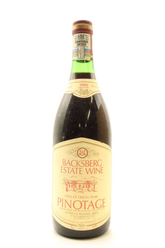 (1) 1989 Backsberg Estate Pinotage, Paarl