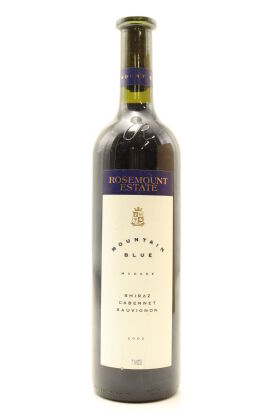 (1) 2002 Rosemount Mountain Blue Shiraz Cabernet Sauvignon, Mudgee