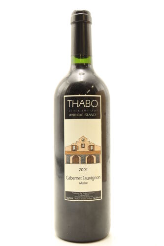 (1) 2001 Thabo Cabernet Sauvignon - Merlot, Waiheke Island