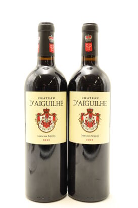 (2) 2015 Chateau d'Aiguilhe, Castillon Cotes de Bordeaux [JR16.5]