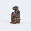 A 19th Century Netsuke Study Of A Monkey With A Large Chestnut