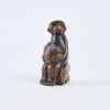 A 19th Century Netsuke Study Of A Monkey With A Large Chestnut - 2