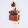 A Negoro Style Two Case Inro and Netsuke, c1840 - 3