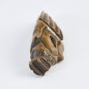 A Mid 19th Century Edo Period Boxwood Netsuke, Man With Lantern And Rain Parasol - 3