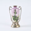 A Japanese Late Meiji Period Cloisonne Vase With Silver Mounts, Dated 1911