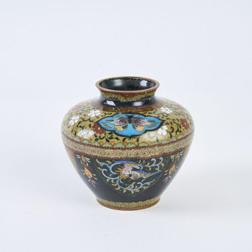 A Fine Quality Meiji Period Standard Cloisonne Inaba Vase, c1900