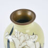 A Meiji Period Baluster Cloisonne Vase With Iris and Leaf Motifs, c1900 - 3