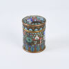 A Rare Late Meiji Period Lidded Cloisonne Caddy Jar, c1910