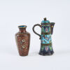 A Late Meiji Period Cloisonne Jug and Vase, c1900 - 2