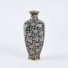 A Rare Meiji Period Square Tapered Cloisonne Vase By Miyazaki