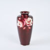 A Large Taisho Period Ando Ox Blood Cloisonne Vase, c1920