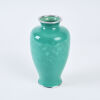 A Taisho Period Ando Baluster Monochrome Green Enamel Vase, c1925 - 3