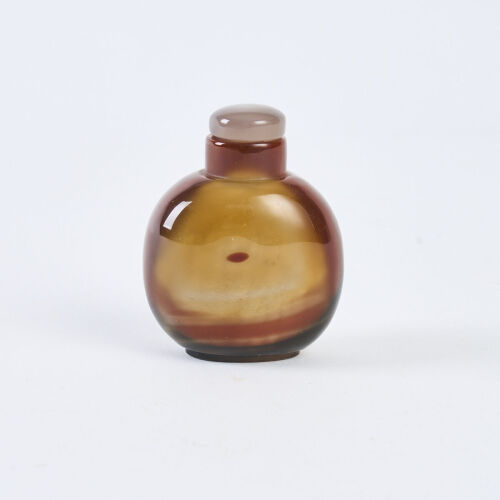 An Agate Glass Snuff Bottle, c1895