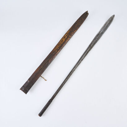 A 19th Century East African Masai Long Seme Sword