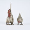 A Pair Of Japanese Metalwork Meiji Period Cockerel And Hen Okimono, c1910 - 3
