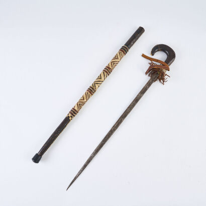 A 19th Century Snake Hunting Walking Stick