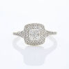 10ct White Gold, .50ct Diamond Cluster Ring