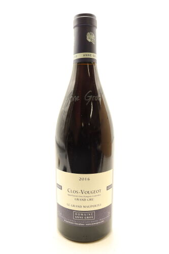 (1) 2016 Domaine Anne Gros Clos de Vougeot Grand Cru Le Grand Maupertui, Cote de Nuits [JR17]