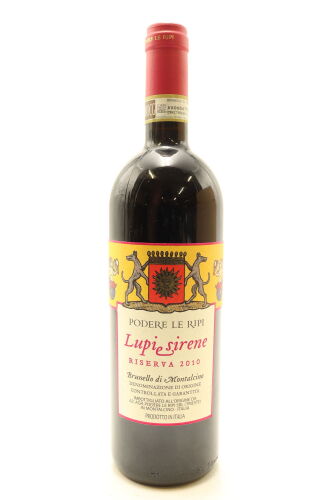 (1) 2010 Podere Le Ripi 'Lupi e Sirene' Riserva, Brunello di Montalcino DOCG