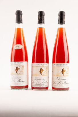 Three bottles of Domaine de la Mordoree Rose, Cotes du Rhone