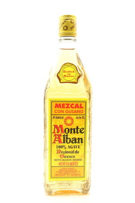 (1) Monte Alban con Gusano Mezcal with Worm, Oaxaca, 40% ABV