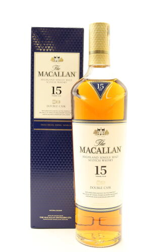 (1) The Macallan 15Yo Double Cask Single Malt Whisky, 43% ABV