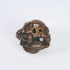 An Edo Period Boxwood Netsuke Bunbuku Tea-Kettle, c1840 - 3