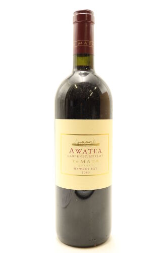 (1) 2003 Te Mata Estate Awatea Cabernets Merlot, Hawke's Bay