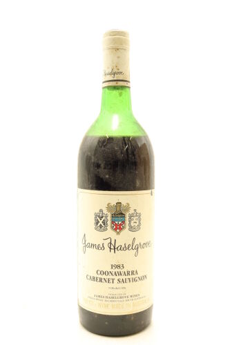 (1) 1983 James Haselgrove Cabernent Sauvignon, Coonawarra (MS)