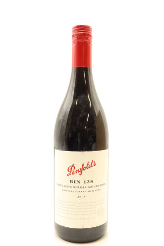 (1) 2005 Penfolds Bin 138 GSM Grenache - Shiraz - Mourvedre, Barossa Valley