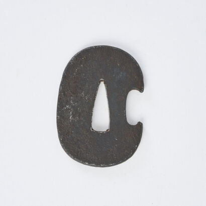 An Early Edo Period Iron Tanto Tsuba, c1650