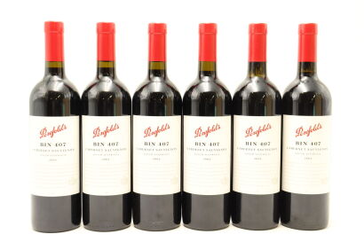 (6) 2004 Penfolds Bin 407 Cabernet Sauvignon, South Australia